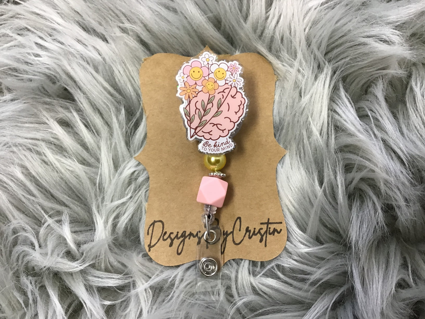 Be Kind to Your Mind Badge Clip