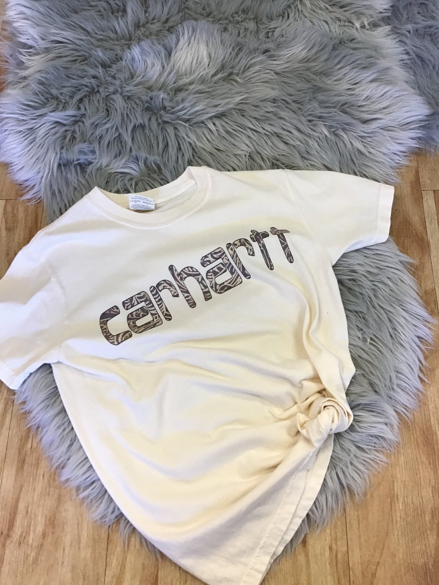 Cream Carhartt Tee