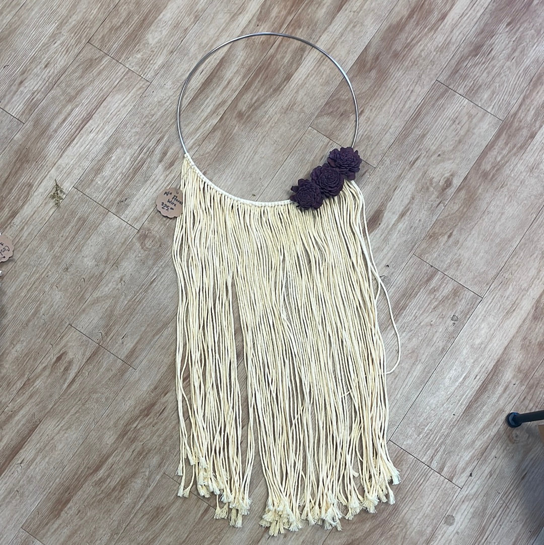 14” Yellow Floral Wire