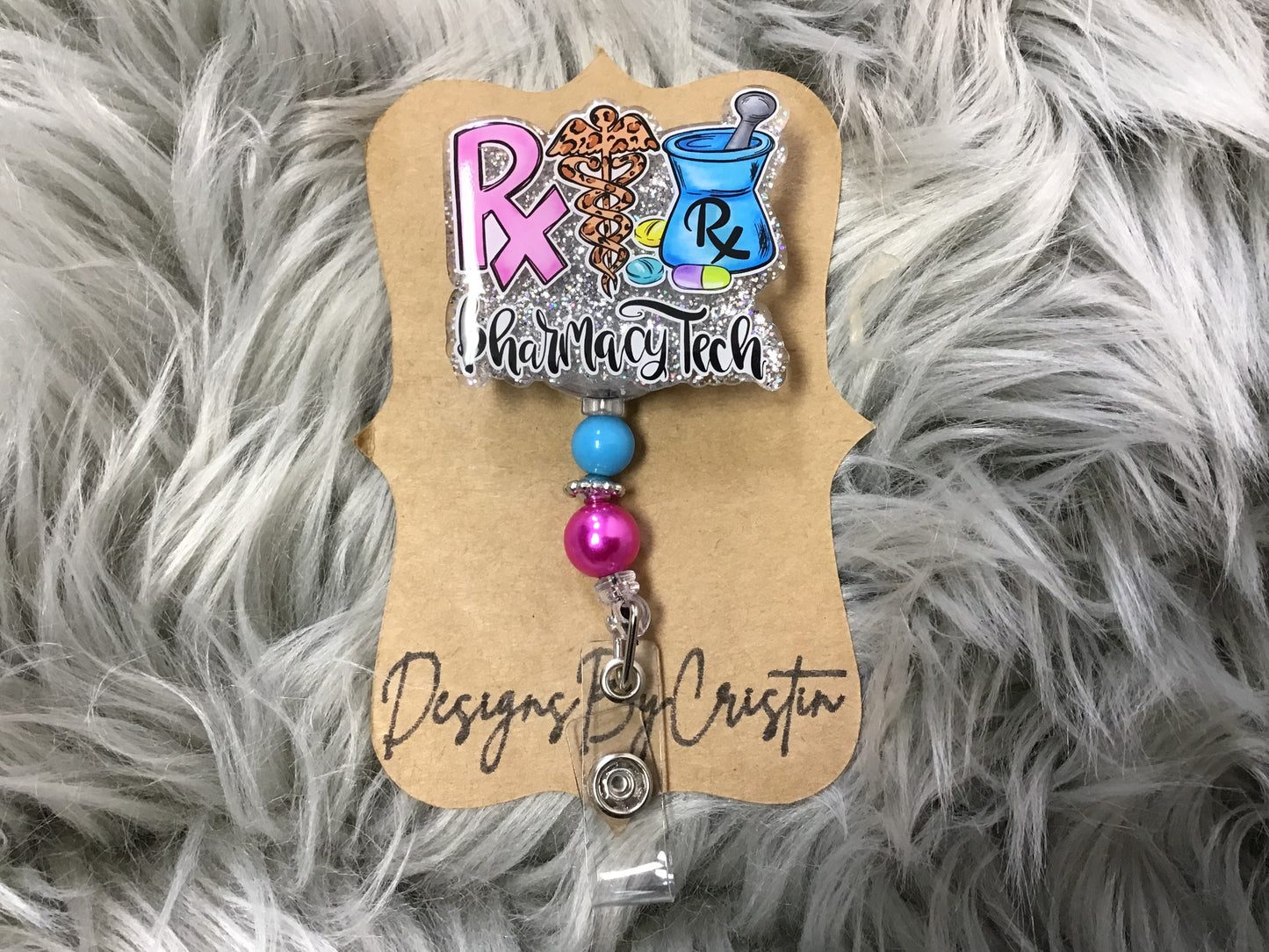 Pharmacy Tech Badge Clip