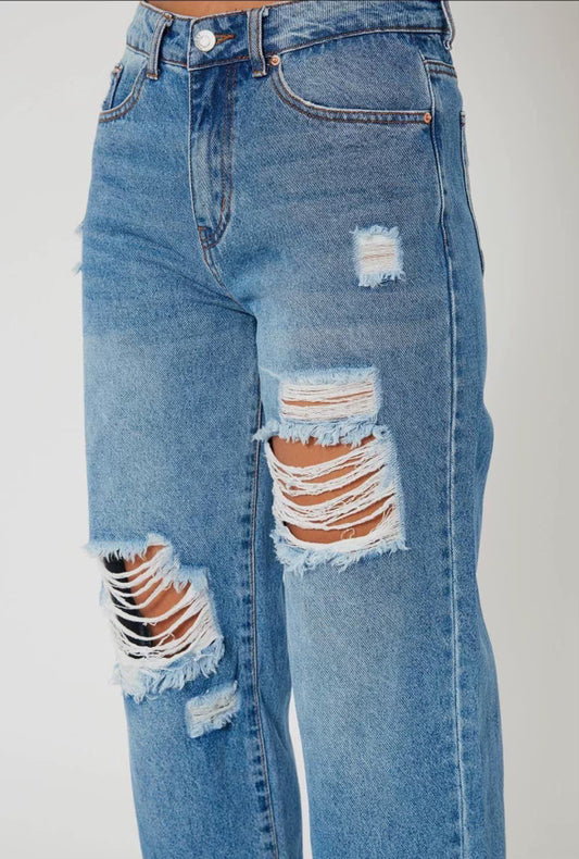 Monkey Ride High Rise Dad Jeans