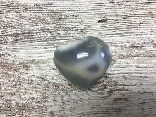 Orca Agate Heart #23145