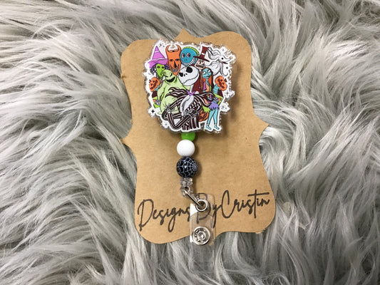 The Nightmare Before Christmas Badge Clip