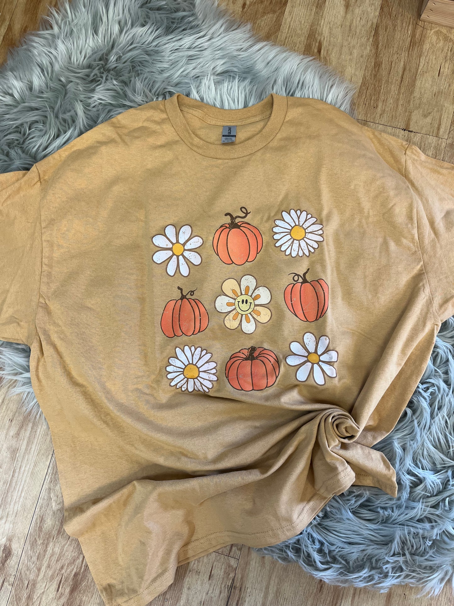 Pumpkins and Flowers Tee