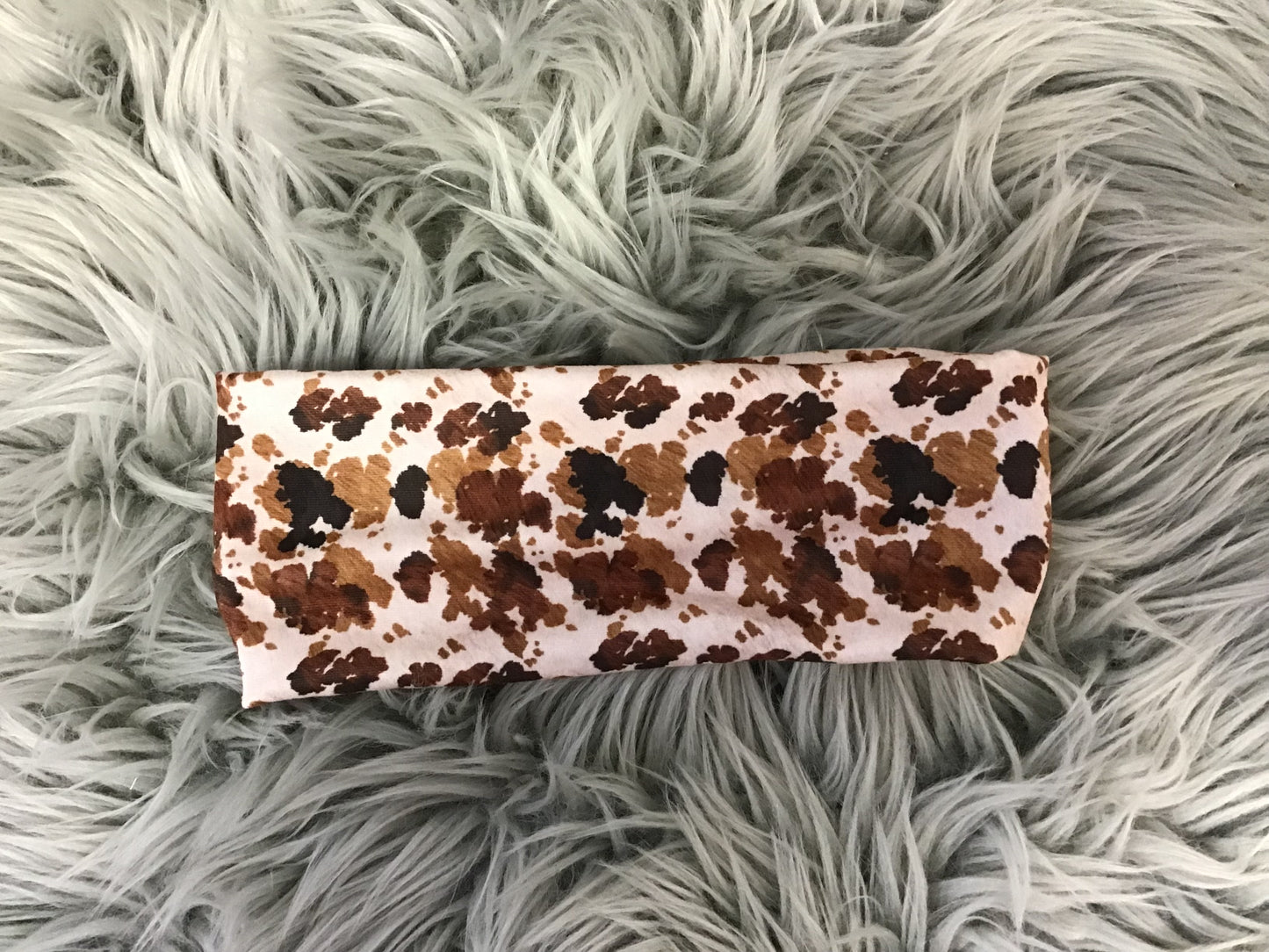 Brown Black Tan Print Headband