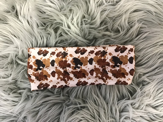 Brown Black Tan Print Headband