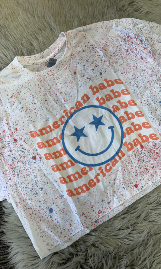 Cropped Smiley T-Shirt