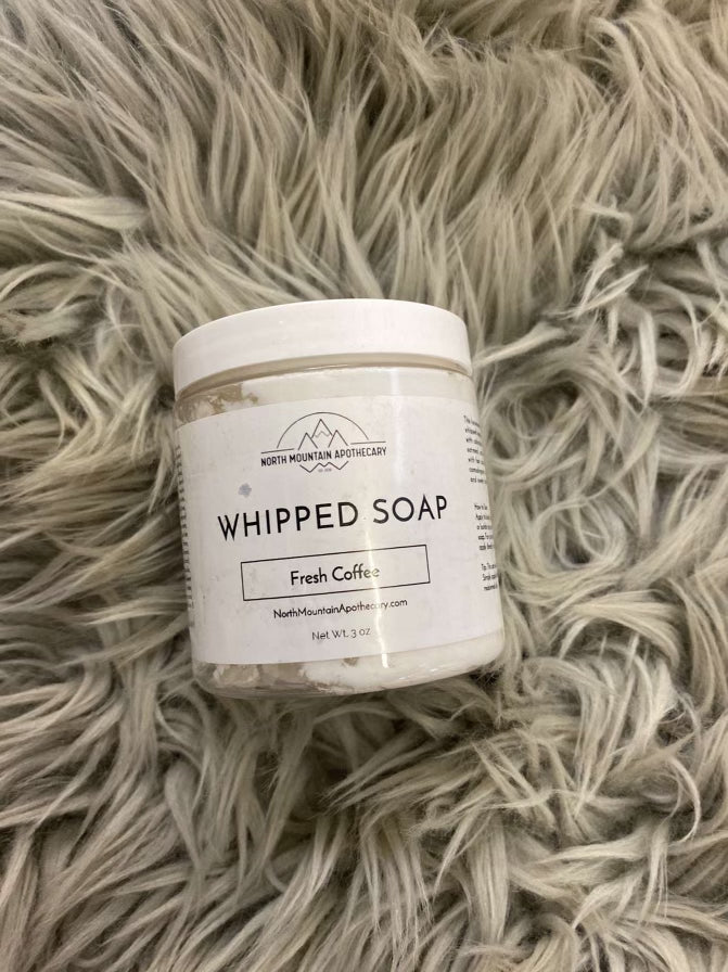 Fresh coffee whipped soap