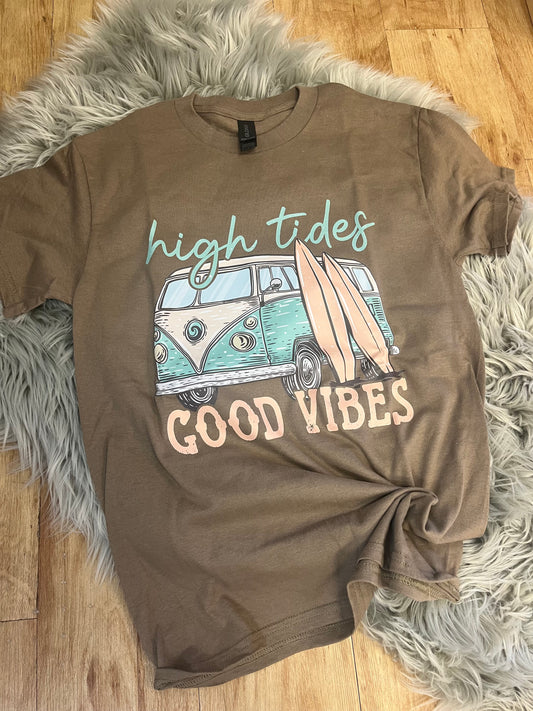 High Tides and Good Vibes Tee