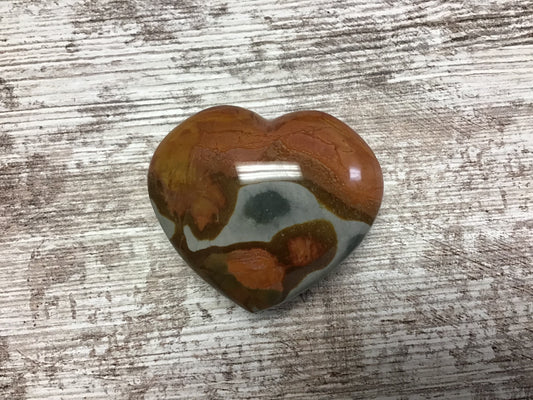 Polychrome Jasper Heart #23141