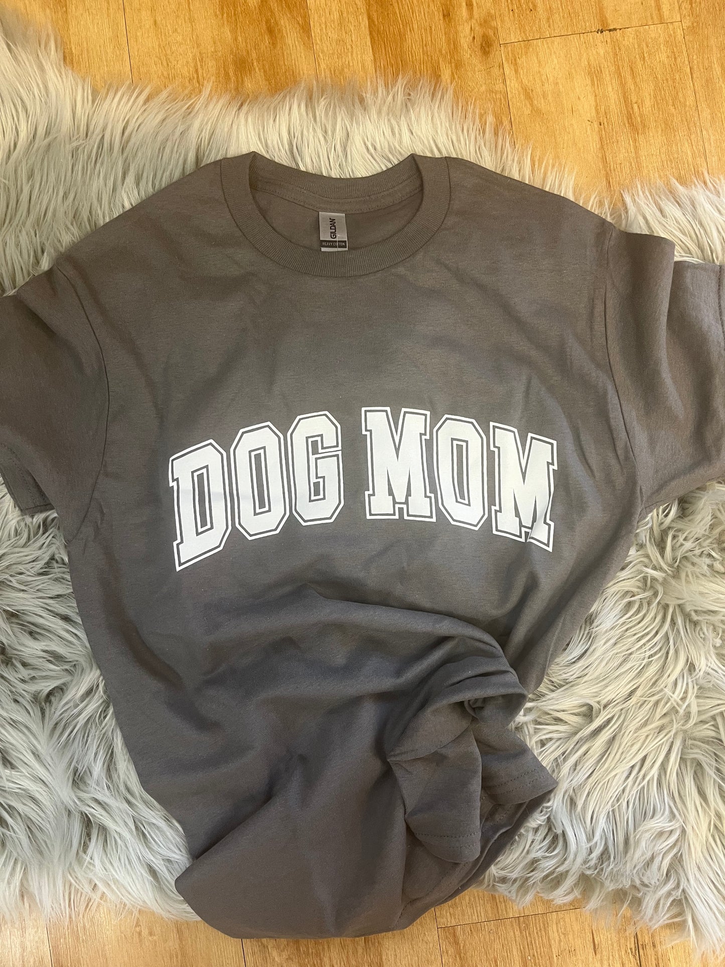 Gray Dog Mom Tee