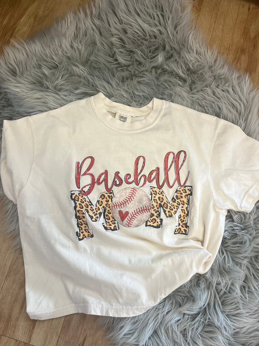 Baseball Mom Crop Top