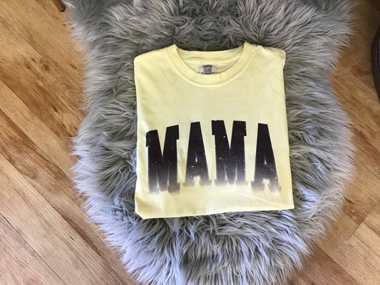 Yellow Brown Mama Tee Shirt