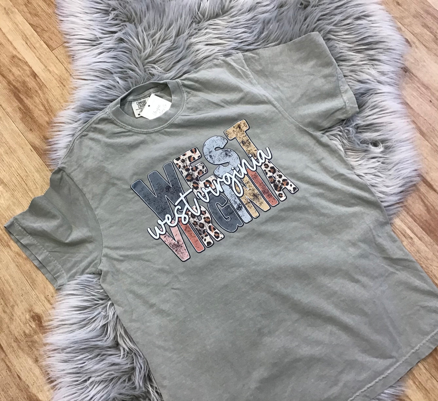 West Virginia Leopard Tee Shirt