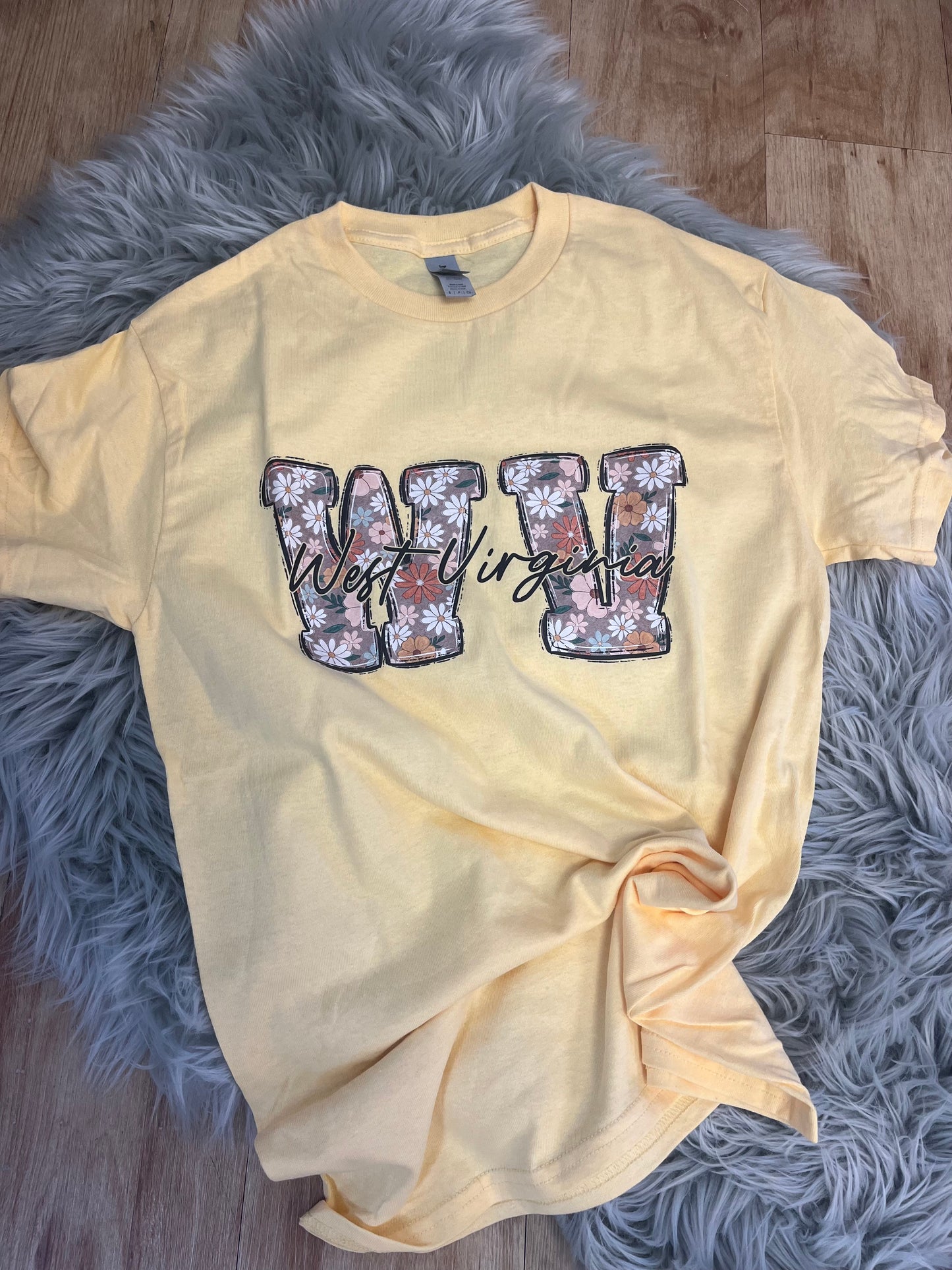 Yellow WV Flower Tee