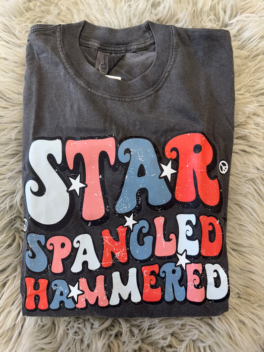 Star spangled hammered